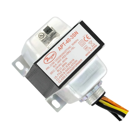 Dwyer Instruments AC Power Transformer, 50 VA, 24V, 120V APT-50-1SB